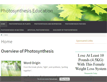 Tablet Screenshot of photosynthesiseducation.com